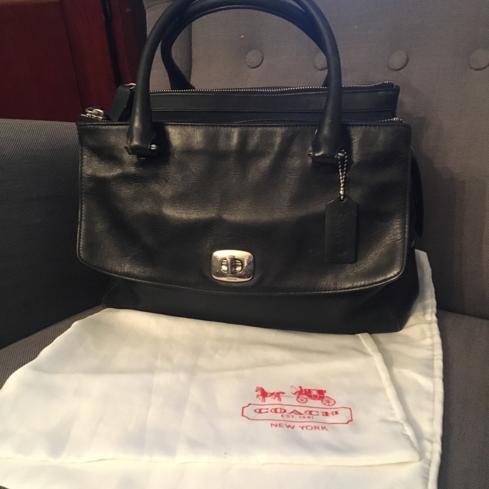 Black genuine Coach purse